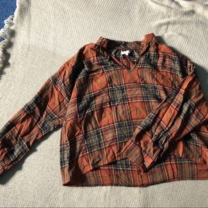 Madewell Plaid Flannel Blouse